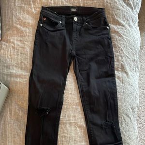 Hudson distressed skinny jeans